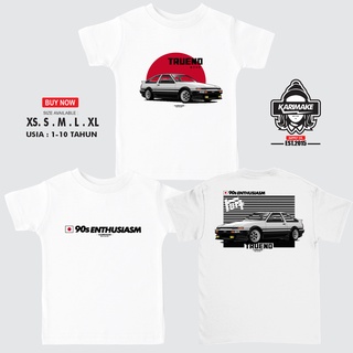 เสื้อยืด พิมพ์ลายรถยนต์ Karimake TOYOTA AE86 TRUENO 90 ENTHUSIASMS-5XL