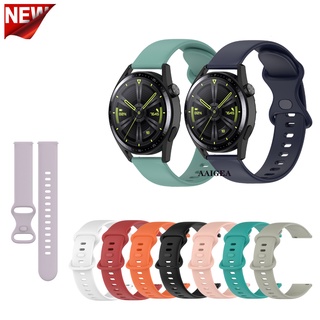 สายนาฬิกาข้อมือซิลิโคนนิ่ม 20 มม. 22 มม. แบบเปลี่ยน สําหรับ Huawei Watch GT 2 2e GT2 Pro GT3 42 มม. 46 มม SE Buds