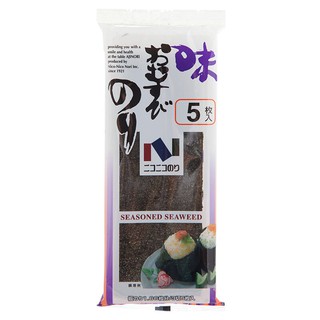 นิโคนิโคสาหร่ายทะเลปรุงรส 4.48กรัม Nico Nico Seasoned Seaweed 4.48 grams