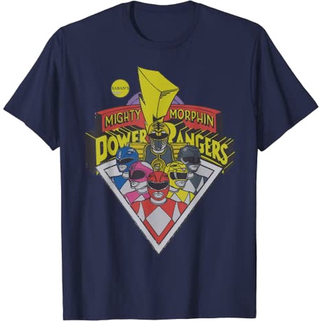 เสื้อยืดผ้าฝ้ายพรีเมี่ยม เสื้อยืด พิมพ์ลายโลโก้กลุ่ม Us Power Rangers 01 สําหรับผู้ใหญ่