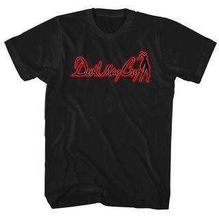 เสื้อยืดโอเวอร์ไซส์เสื้อยืด ทรงหลวม พิมพ์ลายโลโก้ Devil May Cry Capcom Dmc Dante Demon Xbox Playstation สําหรับผู้ชายS-3