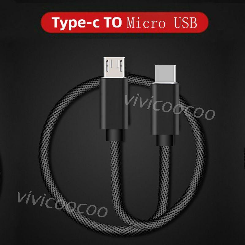 Vivi Type C Usb - C To Micro Usb Male Sync Charge Otg สายเคเบิ้ลอะแดปเตอร์