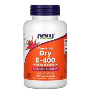 Now Foods Dry E-400  100 Veggie Caps