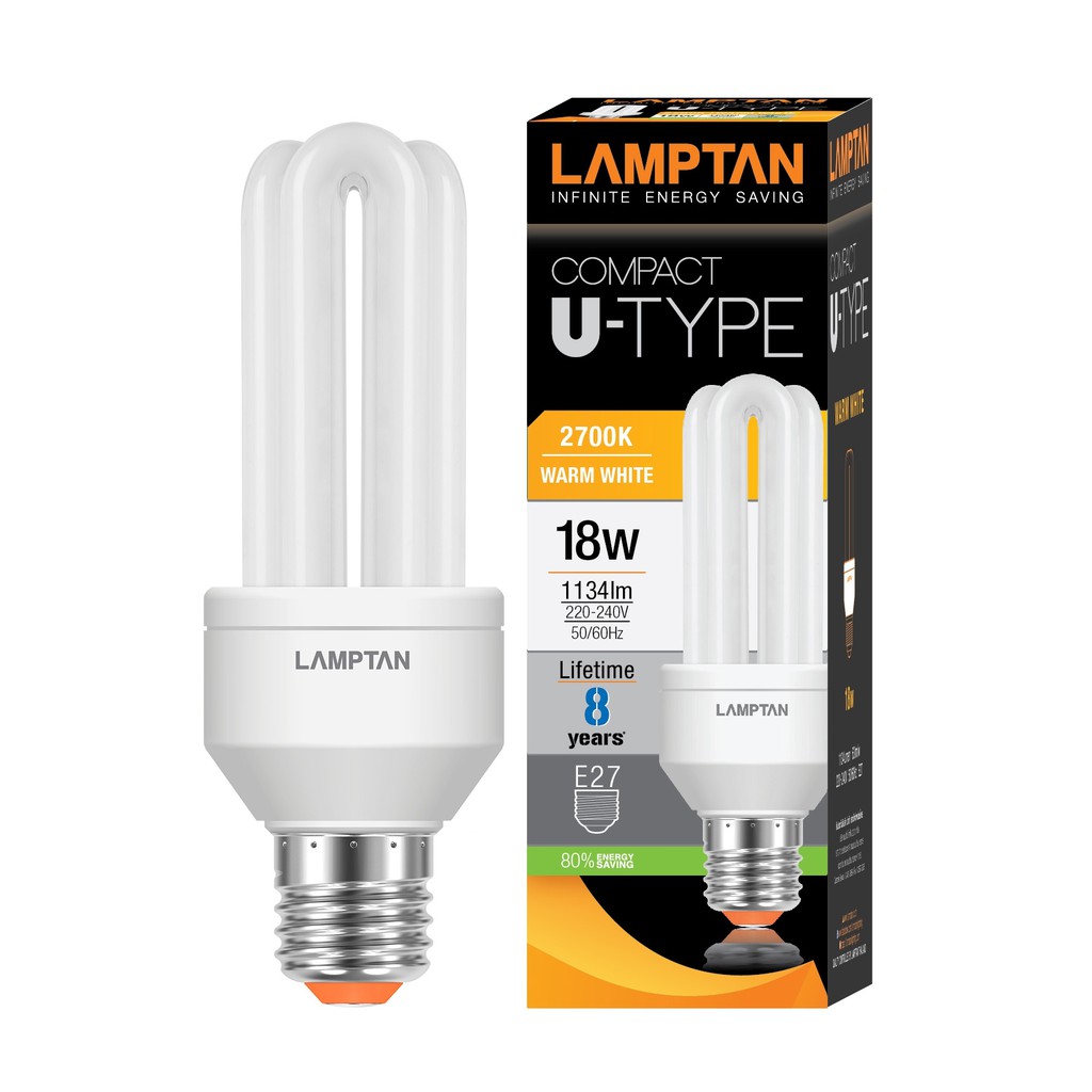 LAMPTAN หลอดไฟ Compact U-Type แลมป์ตั้น