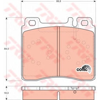 ผ้าดิสเบรคหน้า BENZ S280/W140