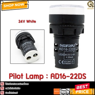 Pilot Lamp CHFRPU AD16-22DS ,24V (White)