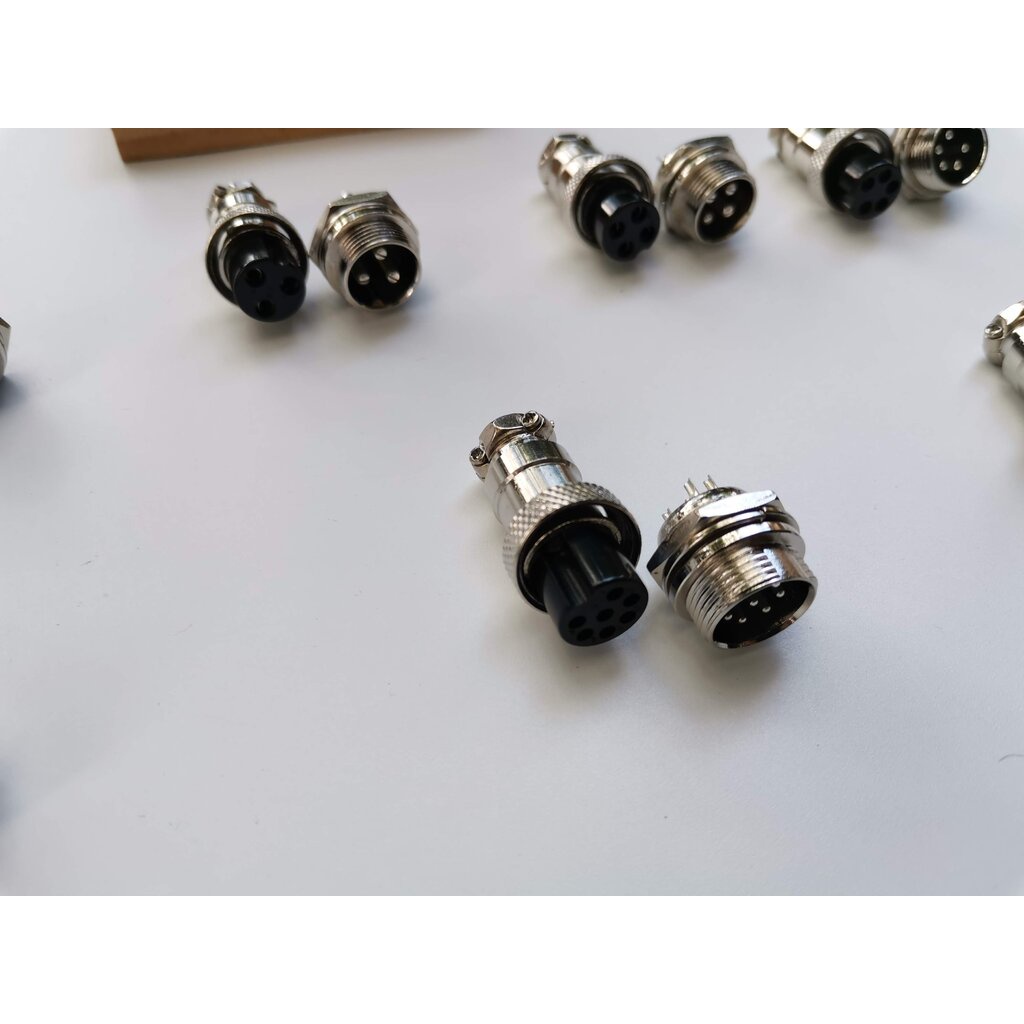 ขั้วต่อ GX16 หัวต่อ GX-16 2pin - 8pin gx 16 ได้ตัวผู้ตัวเมีย connector หัวต่อหลายคอร์ หัวต่อหลายพิน