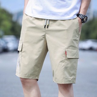 ฤดูร้อนผู้ชายกางเกงลำลองบางหลวมกางเกงขาสั้นชายหาดขาสั้นแนวโน้มcargo shorts