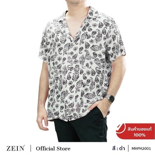 ZEIN เสื้อเชิ้ตฮาวาย แขนสั้น unisex ผู้ชาย ผู้หญิง MHPH2001