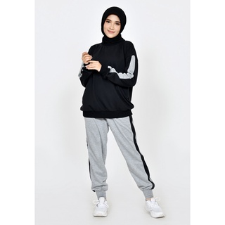 SET Training Babyterry Aisyah LEZAHRASIGNATURE Setelan Olahraga Sporty Training Jogger Unisex Bigsize Jumbo XXL