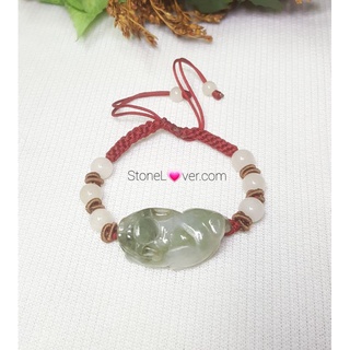 #Jade#สร้อยข้อมือถักเชือกหยก
#หยกพม่า #หยกเขียว #หยกขาว #หยกธรรมชาติ