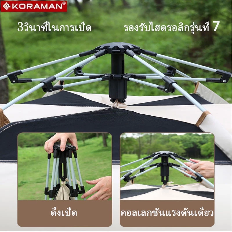 เต็นท์สนาม เต็นท์แคมป์ปิ้ง นอน 3-4 คน thumbnail 6
