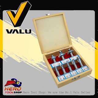 VALU ชุดดอกเร้าเตอร์ 8ชิ้น ก้าน 1/2" รุ่น LC-008B