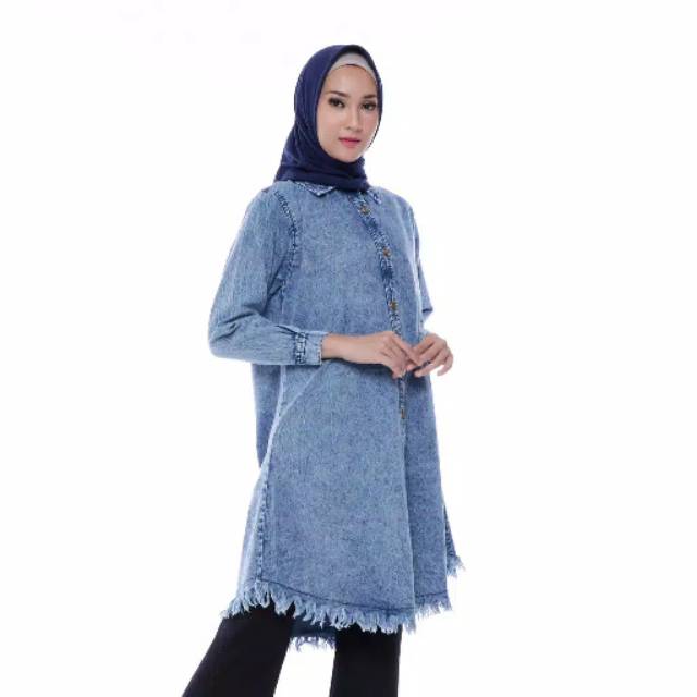 เสื้อตัวในผู้หญิง | กางเกงยีนส์ Velancia Tunic | กางเกงยีนส์ Valencia Washed Busui