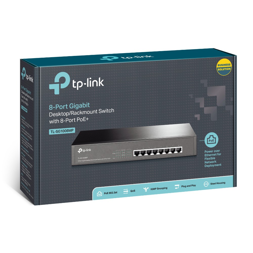 TP-LINK TL-SG1008MP 8-Port Gigabit PoE+ Switch