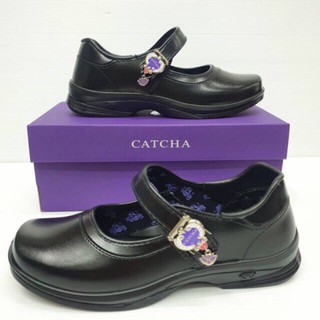 รองเท้านักเรียน CATCHA สีดำ ไซส์ 34-41