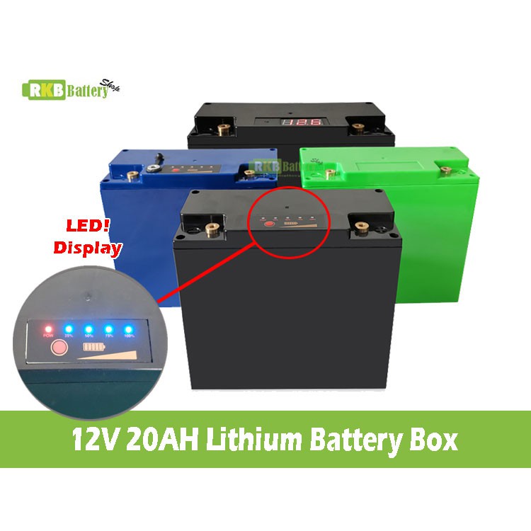 ✤[พร้อมส่ง] กล่องแพคแบตลิเธียม 12v 20Ah-40Ah Lithium Battery Box 18650 32650 Li-ion LiFePO4 Phosphate☟