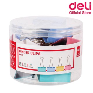 Deli 8551A Paper Cilps คลิปหนีบกระดาษแฟนซี 12 ชิ้น