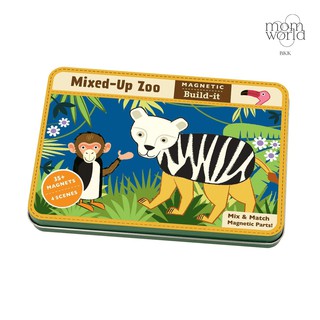 Halotalent - Mixed-up zoo magnetic build-it (Mudpuppy) ชุดกล่องแม่เหล็กแบบพกพา ลายสวนสัตว์แสนสนุก