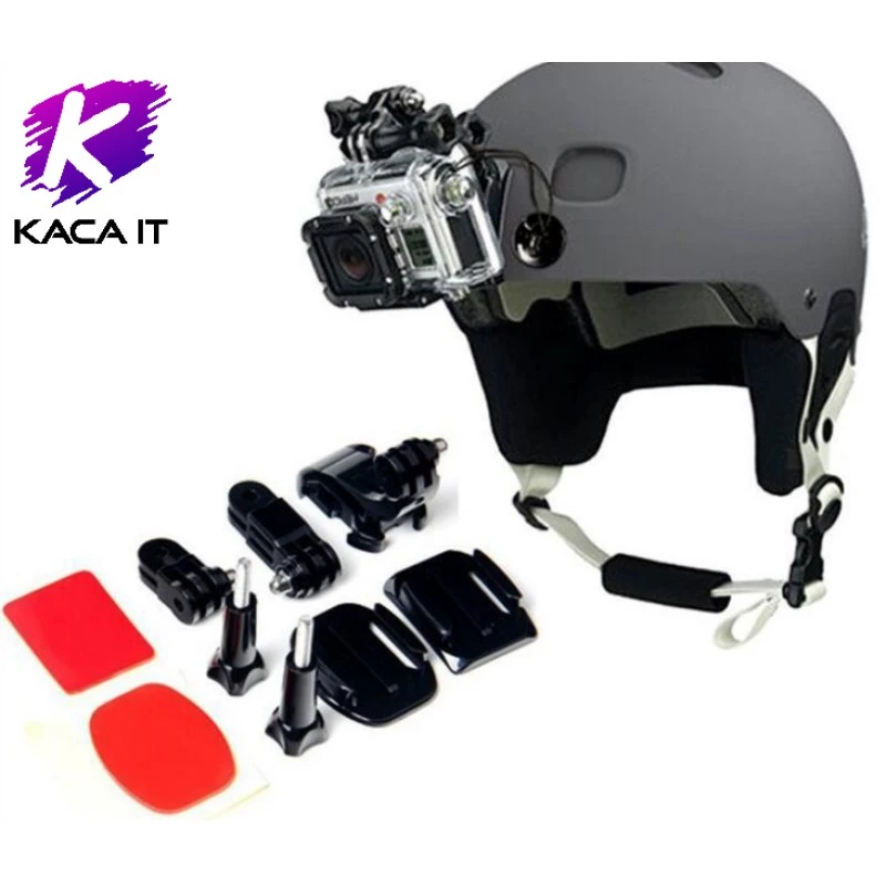 ชุดอุปกรณ์ ต่อกับหมวกกันน็อค OSMO Action / GoPro 8 7 / GoPro Max Helmet Motorcycle Adjustment Base Mount thumbnail 5