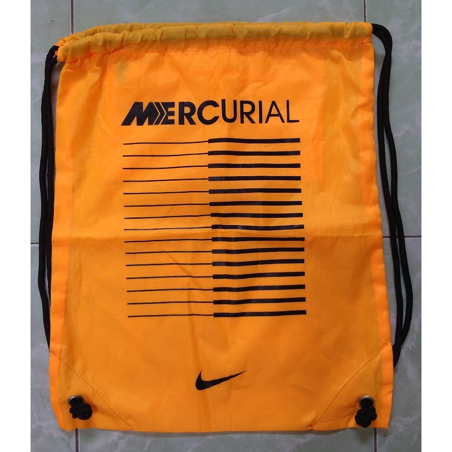 Mercurial Yellow Original String Bag Drawstring Bag Football Shoes รองเท้าฟุตซอล