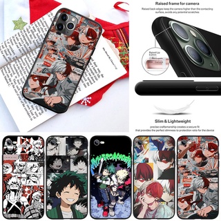 เคสซิลิโคนนิ่ม ลาย My Hero Academia สําหรับ iPhone 13 12 Pro Max Mini XS Max X OI64