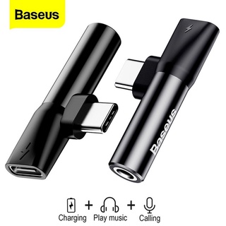 Baseus อะแดปเตอร์แจ็คเสียง USB Type C to 3.5 มม. สําหรับ Xiaomi Mi 9 Huawei Mate 30 P30 Pro Type-C OTG USB-C