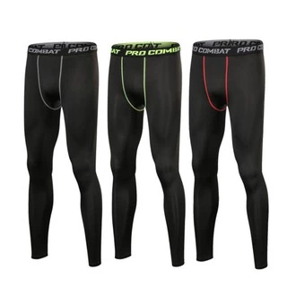 PRO COMBAT กางเกงออกกำลังกายขายาว วิ่ง/ฟิตเนส กระชับกล้ามเนื้อ Running Compression Pants Tights
