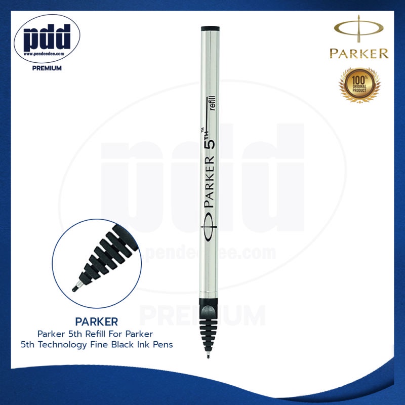 ไส้ปากกา Parker 5th Refill F 0.5 , M 0.7 ไส้ปากกาป๊ากเกอร์ ฟิฟท์ หมึกดำ,น้ำเงิน For Parker 5th Technology [Pdd Premium]