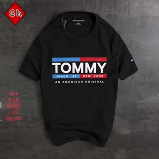 tommy เสื้อยืดแขนสั้น