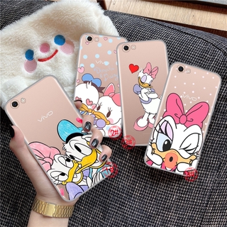 Vivo Y95 Y91 V5 Plus V7 Y75 Y79 V9 Y85 Y89 V11 V15 Pro Y11 5S โดนัลด์ และเดซี่ เป็ด TPU ใส เคสนิ่ม