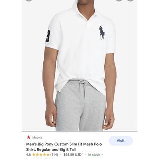 Polo Ralph Lauren Big Pony เสื้อโปโล ปักม้าใหญ่