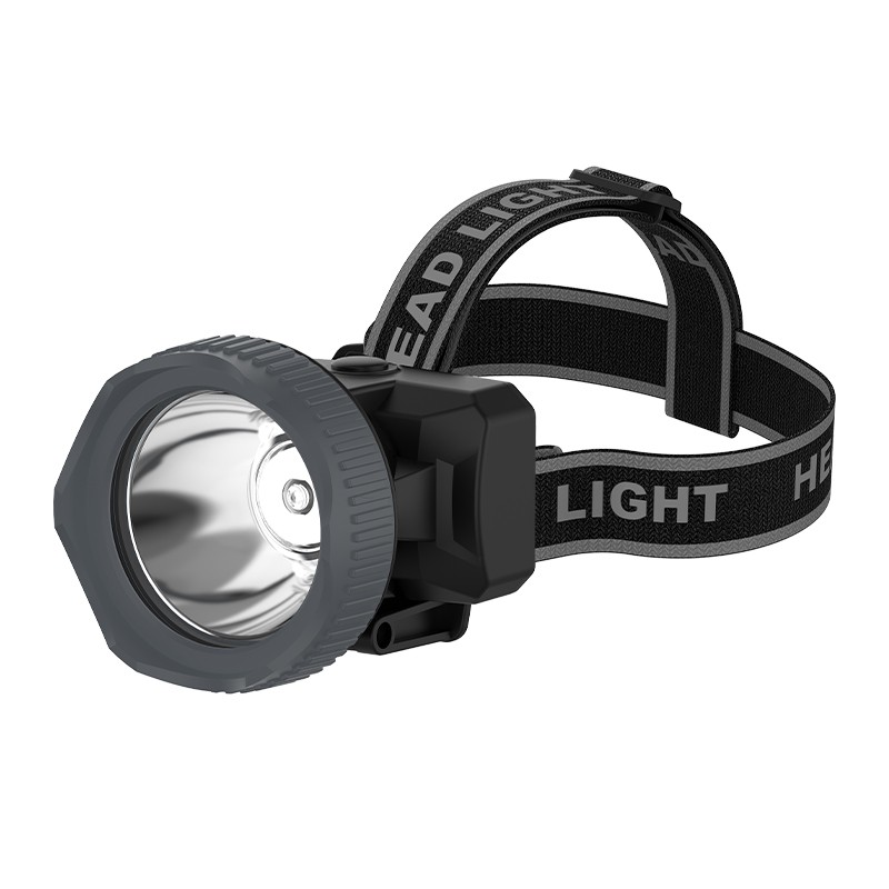 ไฟฉายคาดศรีษะ LED 3 วัตต์ LUZINO รุ่น KN-L5332 IP67 สีดำ - เทา