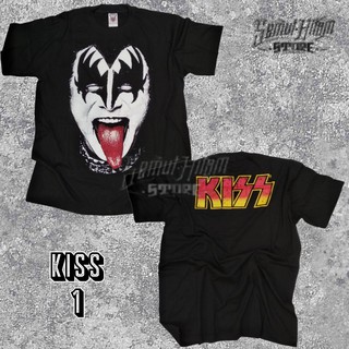 [สไลด์ซ้าย] เสื้อยืด KISS GENE SIMMONS Oblong Short Builtup Music Band Rock Metal Prapatan Rebel ของแท้