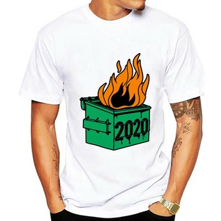 เสื้อยืดวินเทจเสื้อยืดแขนสั้น ลาย Dumpsters Fire สไตล์ยุโรป สําหรับผู้ชาย 2020S-5XL