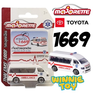 Majorette ของแท้ รถตู้ Toyota hiace ฉุกเฉิน 1669 ขสมก Winnietoys