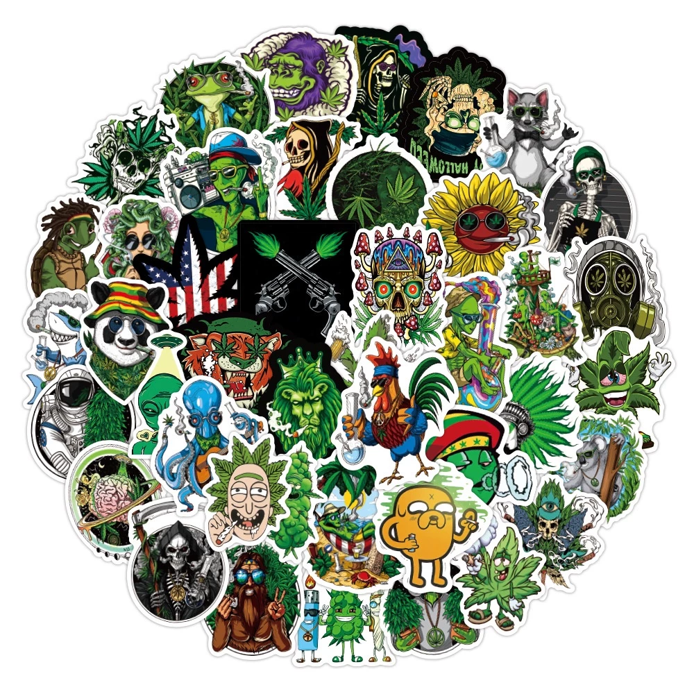 สติกเกอร์ Green Plants กัญชาไทย 50 ชิ้น กันน้ำ thumbnail 4