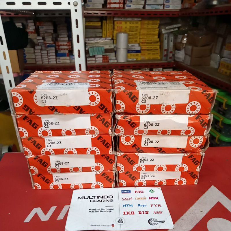 แบริ่ง 6208 ZZ C3 FAG ORIGINAL