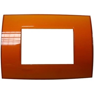Dee-Double  หน้ากาก 3 ช่อง BTICINO SLNA4803ODF สีส้ม  อุปกรณ์ปลั๊ก สวิทซ์  ชุดเต้ารับ หน้ากากกันน้ำ แผ่นอุดช่องว่าง หน้า