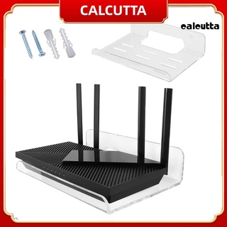 【calc】ชั้นวางเราเตอร์ Wifi แบบอะคริลิคใส ติดผนัง อเนกประสงค์ สําหรับห้องนั่งเล่น