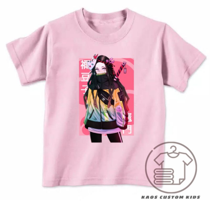 เสื้อยืด Nezuko kimetsu yaiba เสื้อยืดเด็ก Nezuko kamado