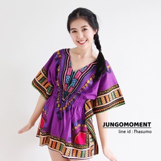 เดรสสั้น จั๊มเอว (Jungo Smock Minidress)