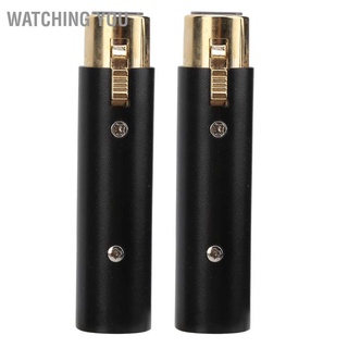 Watching You 2Pcs Audio Adapter XLR Male to Female Zinc Alloy Microphone Connector Cable Accessories