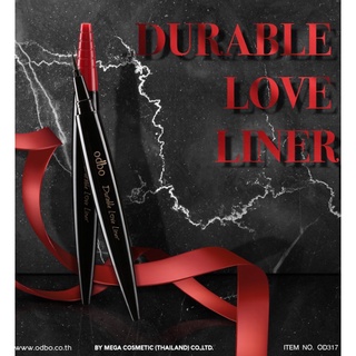 ⚡FLASH SALE⚡♡พร้อมส่ง Odbo Durabel Love Liner #OD317ของแท้100%