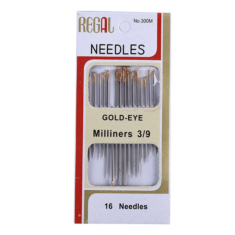 ชุดเข็มเย็บผ้า สเตนเลส ชุบทอง DIY 16 ชิ้น ต่อชุด - รูปที่ 3