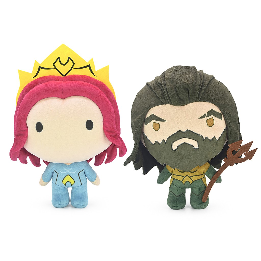 DC Comics ลิขสิทธิ์แท้ ตุ๊กตา Aquaman / Mera : chibi ท่ายืน