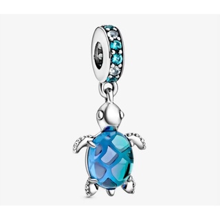 [พร้อมส่ง สินค้าแท้ 💯] Pandora Murano Glass Sea Turtle Dangle Charm