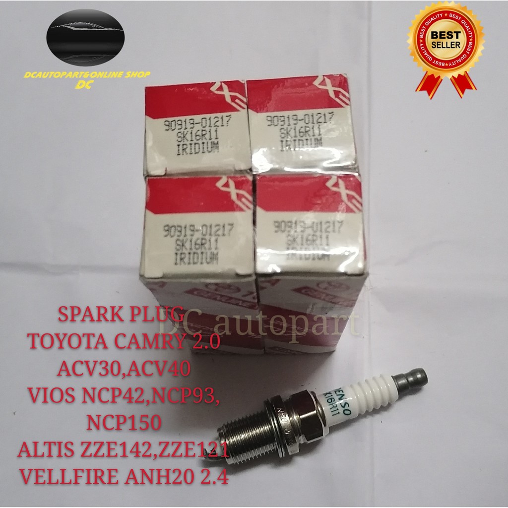 TOYOTA IRIDIUM SPARK PLUG TOYOTA VIOS NCP42 NCP93 NCP150 (90919-01217) SK16R11