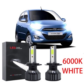 หลอดไฟหน้ารถยนต์ LED 6000K สําหรับ Hyundai i10 (PA) ปี 2008 TO 2017 2 ชิ้น