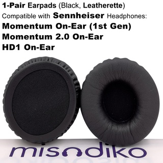 Misodiko แผ่นครอบหูฟัง แบบเปลี่ยน สําหรับ Sennheiser On-Ear Headphones Momentum 1.0 2.0 HD1